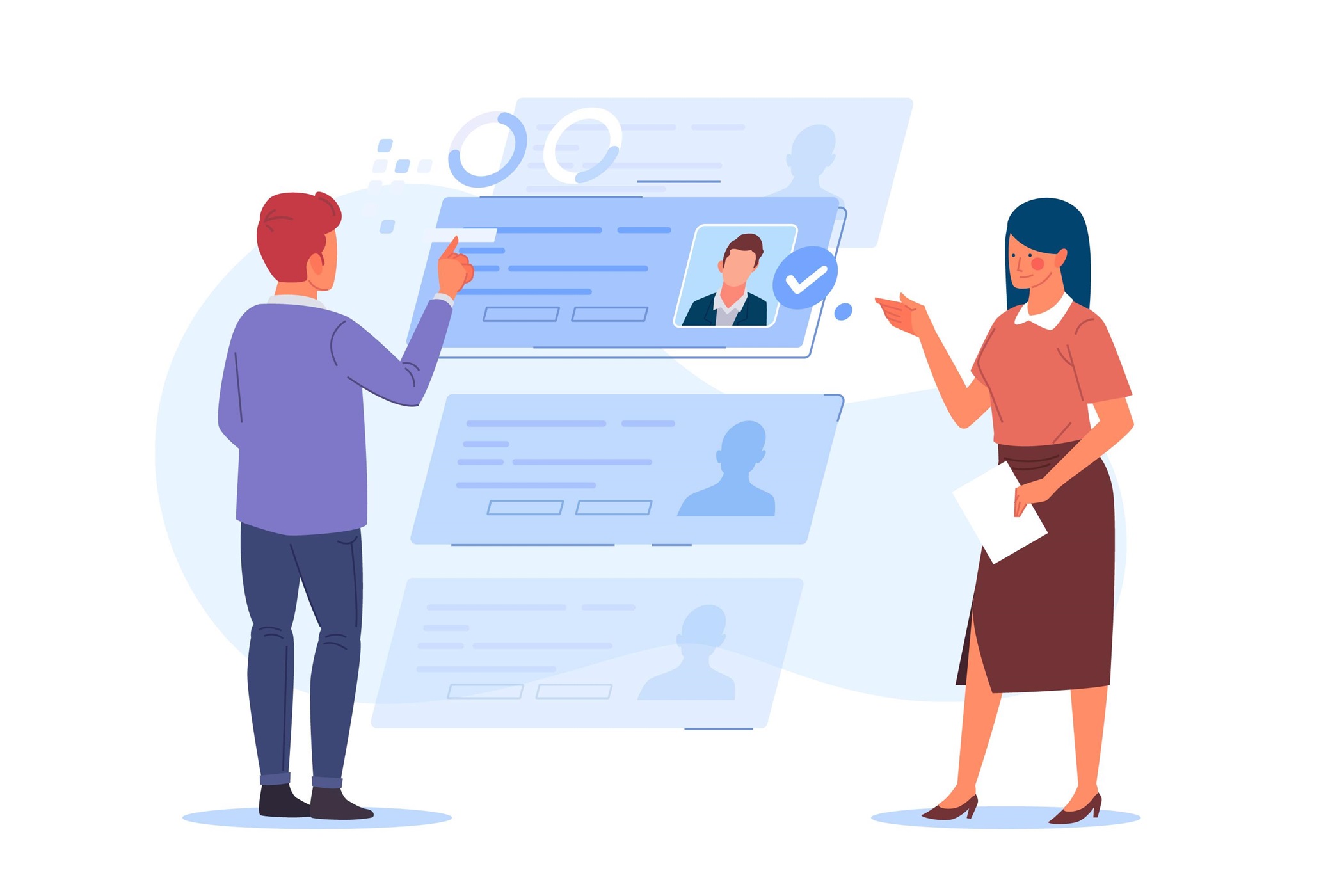 Image describes finding and applying the jobs that is suitable for candidates