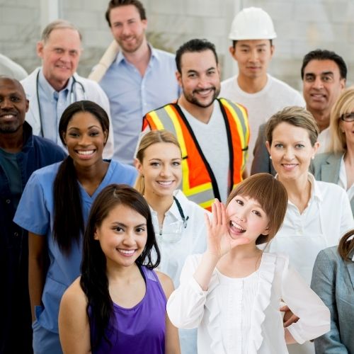 View and connect with professionals