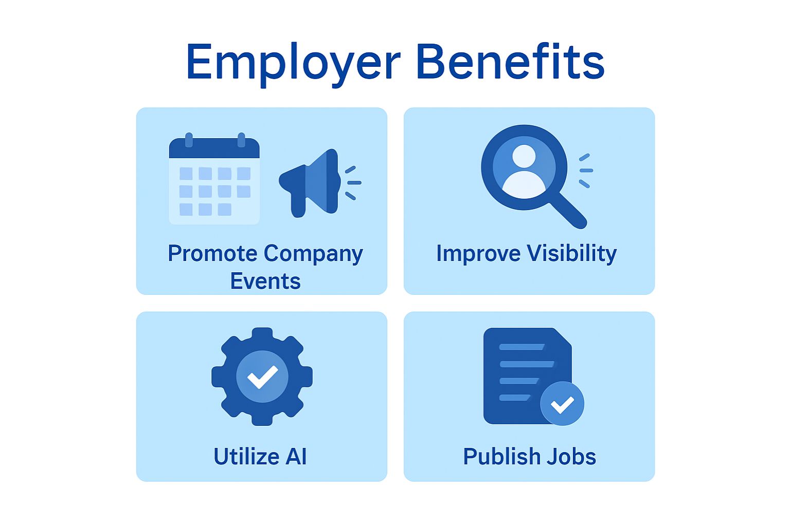 Employer benefits using JobsReach AI and industry-focused platform
