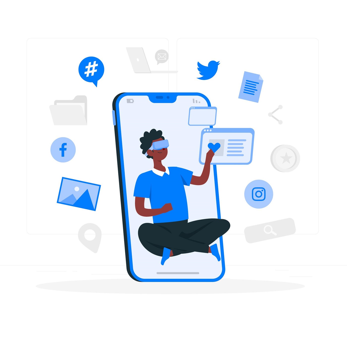 Image illustarting the sharing of jobs in mutiple media for candidate visibility